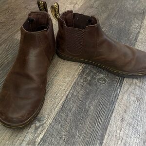 Dr. Martens Dark Brown Leather Ankle Boots